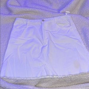 white skirt